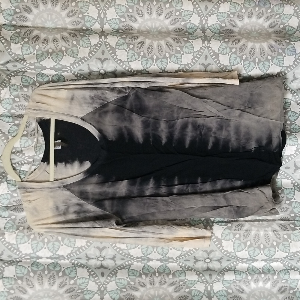 Crinkle crepe tye dye tunic size large